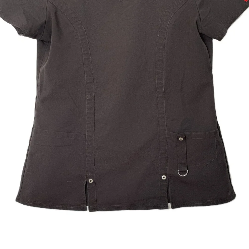 Black Dickies Scrub Top Size Small - Picture 5 of 6